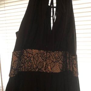 Black evening gown
